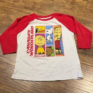 Peanuts Canada’s Wonderland boys club three quarter length sleeves top